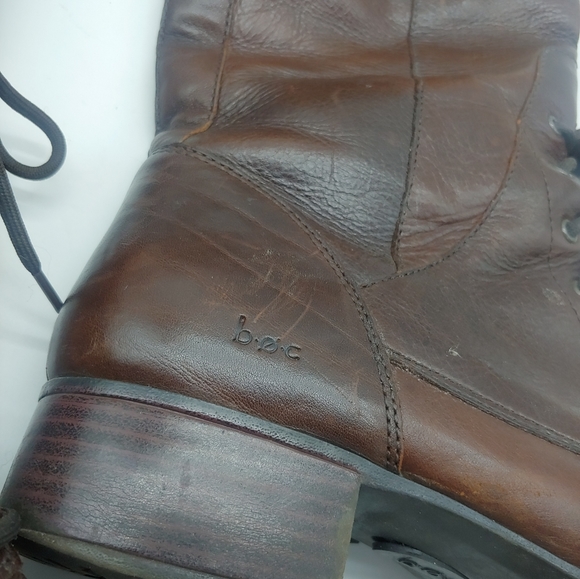 Leather Brown knee high boots 9.5